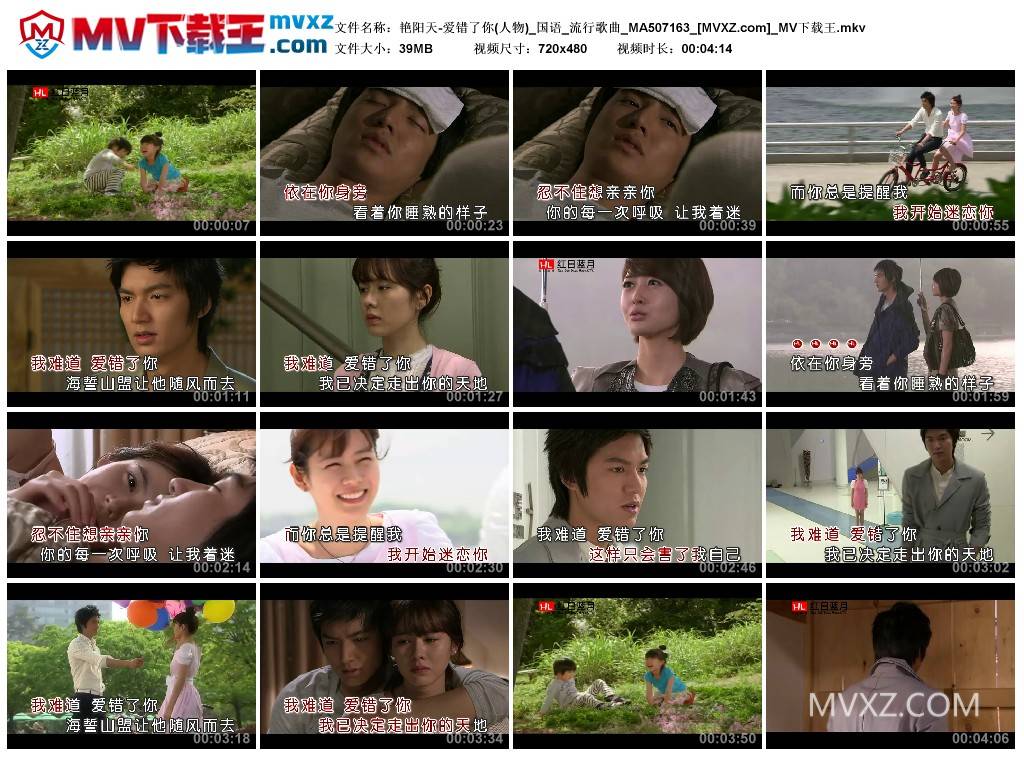 艳阳天-爱错了你(人物)_国语_流行歌曲_MA507163